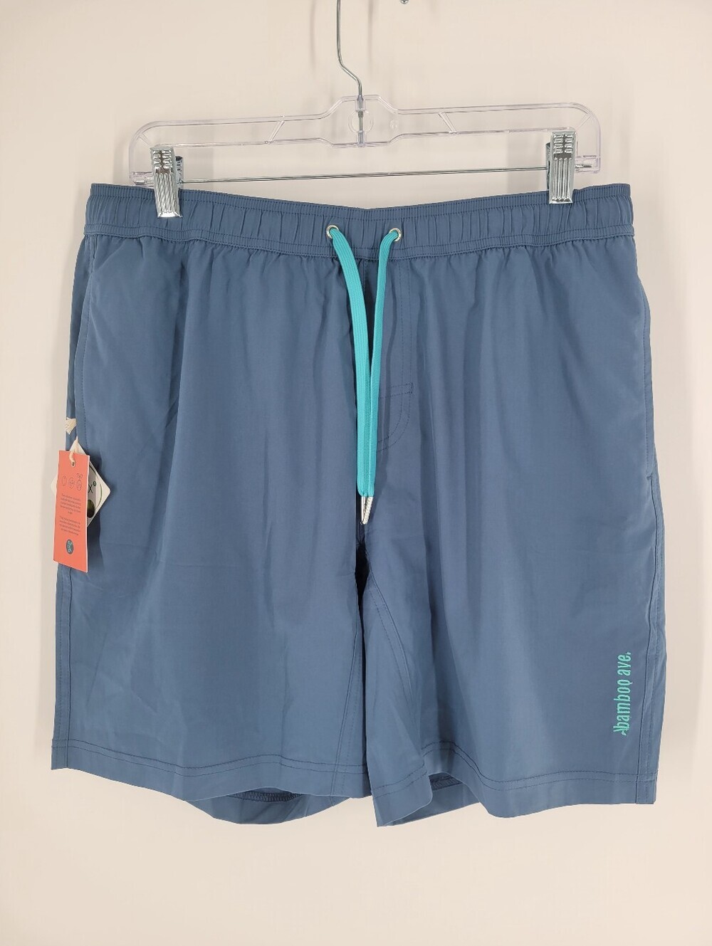 Bamboo Ave Light Blue Swim Shorts Size L